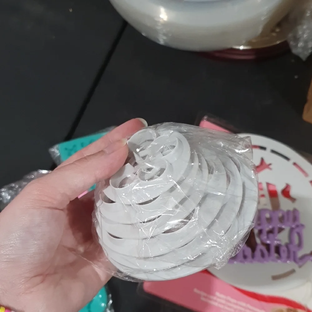 Easter Cake Decorating Set with Pink and White Molds